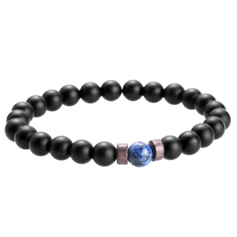 Men Bracelet Natural Moonstone Bead Tibetan Buddha Bracelet Chakra Lava Stone Diffuser Bracelets Men Jewelry Gift Drop Shipping